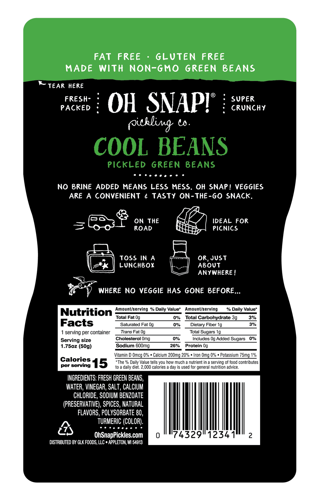 OH SNAP! Cool Beans - 12 Pack