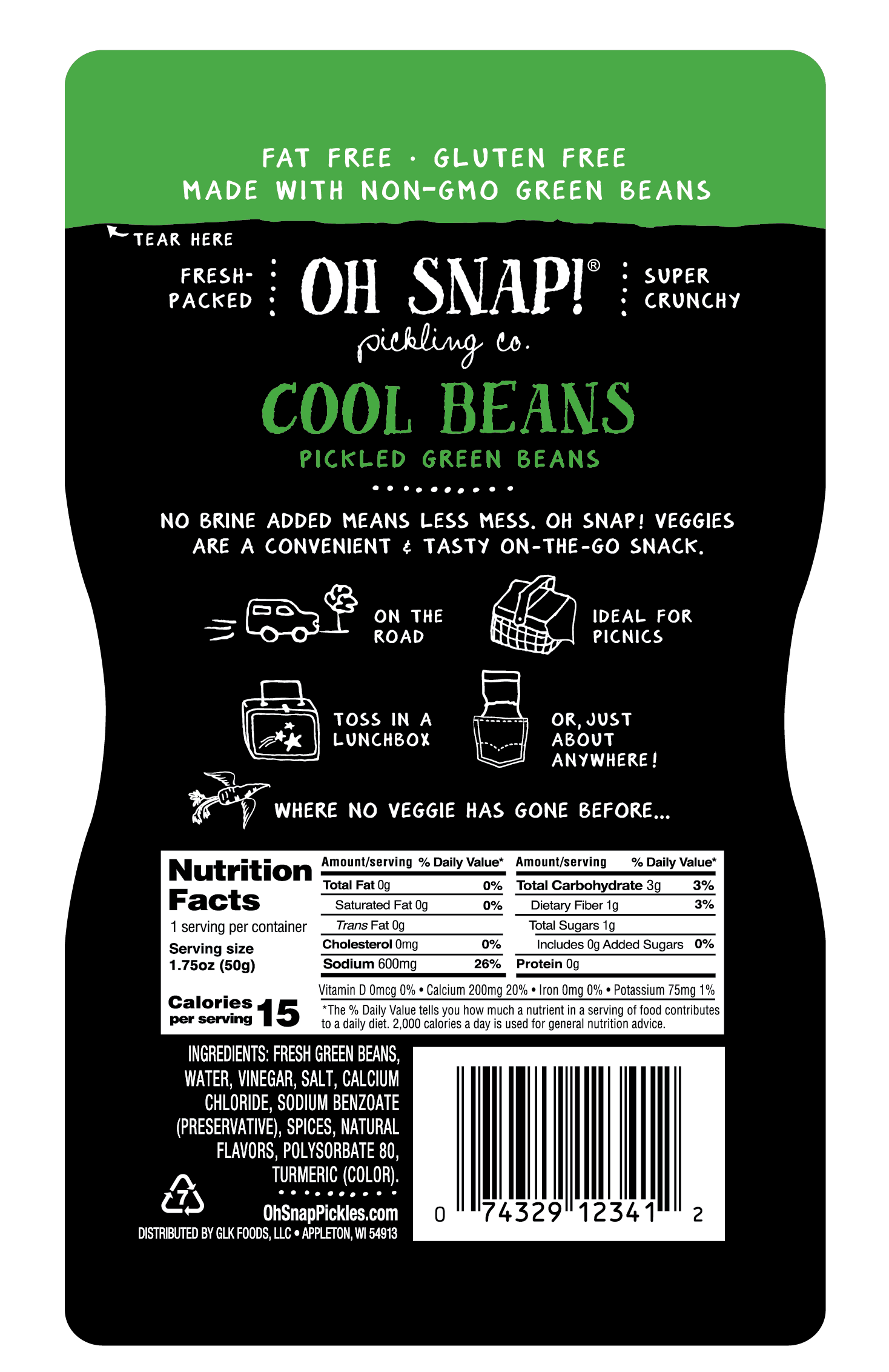 OH SNAP! Cool Beans - 12 Pack
