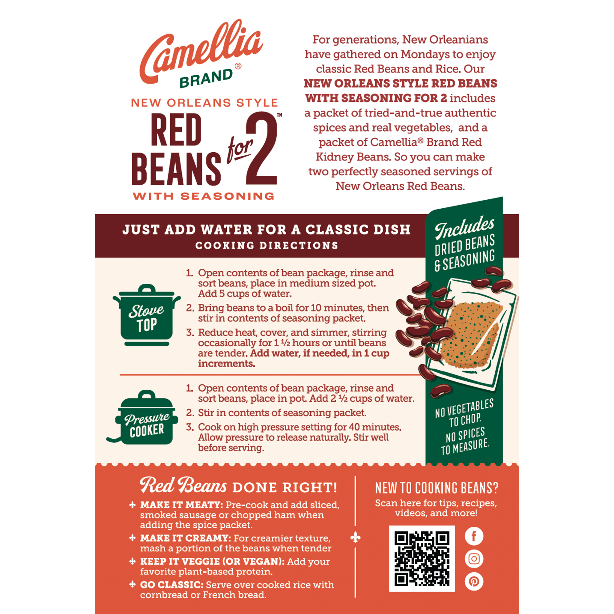 New Orleans Style Red Beans With Seasoning for 2