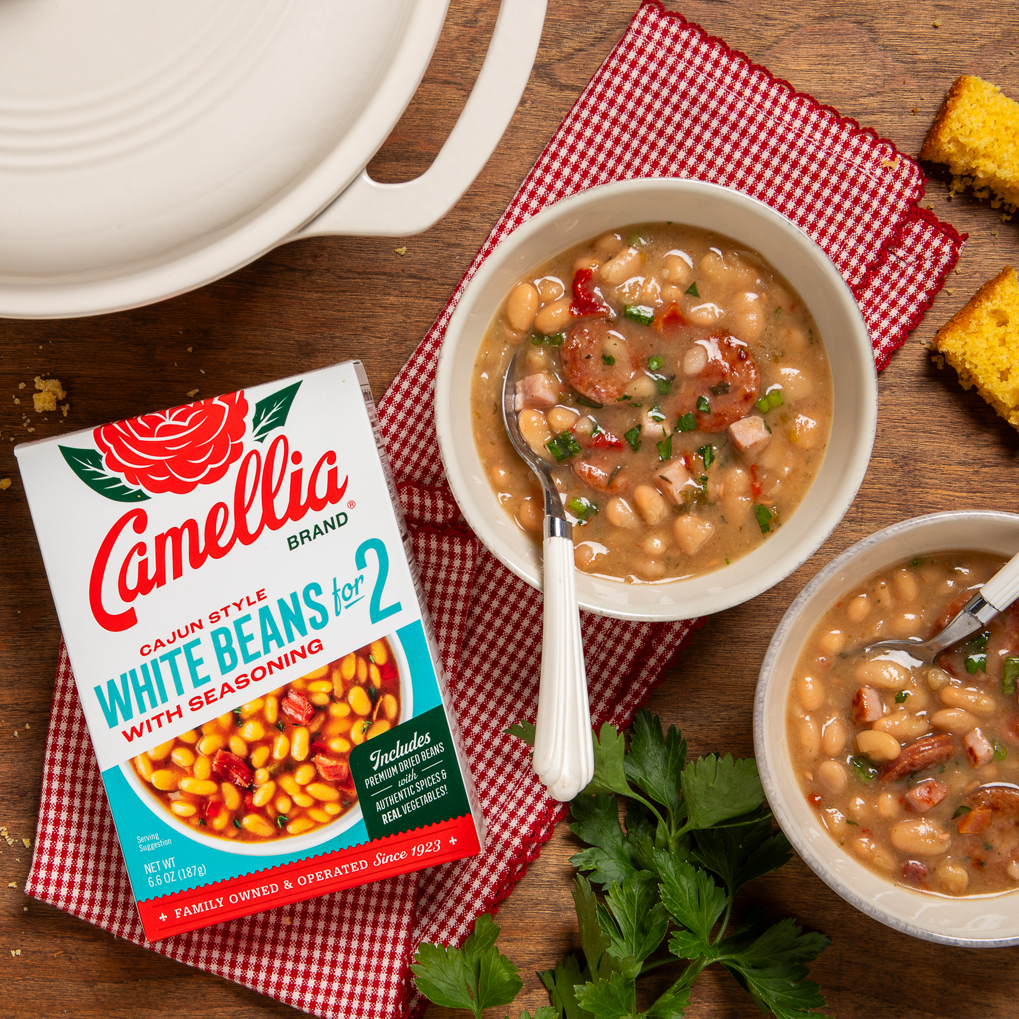 Cajun Style White Beans With Seasoning for 2